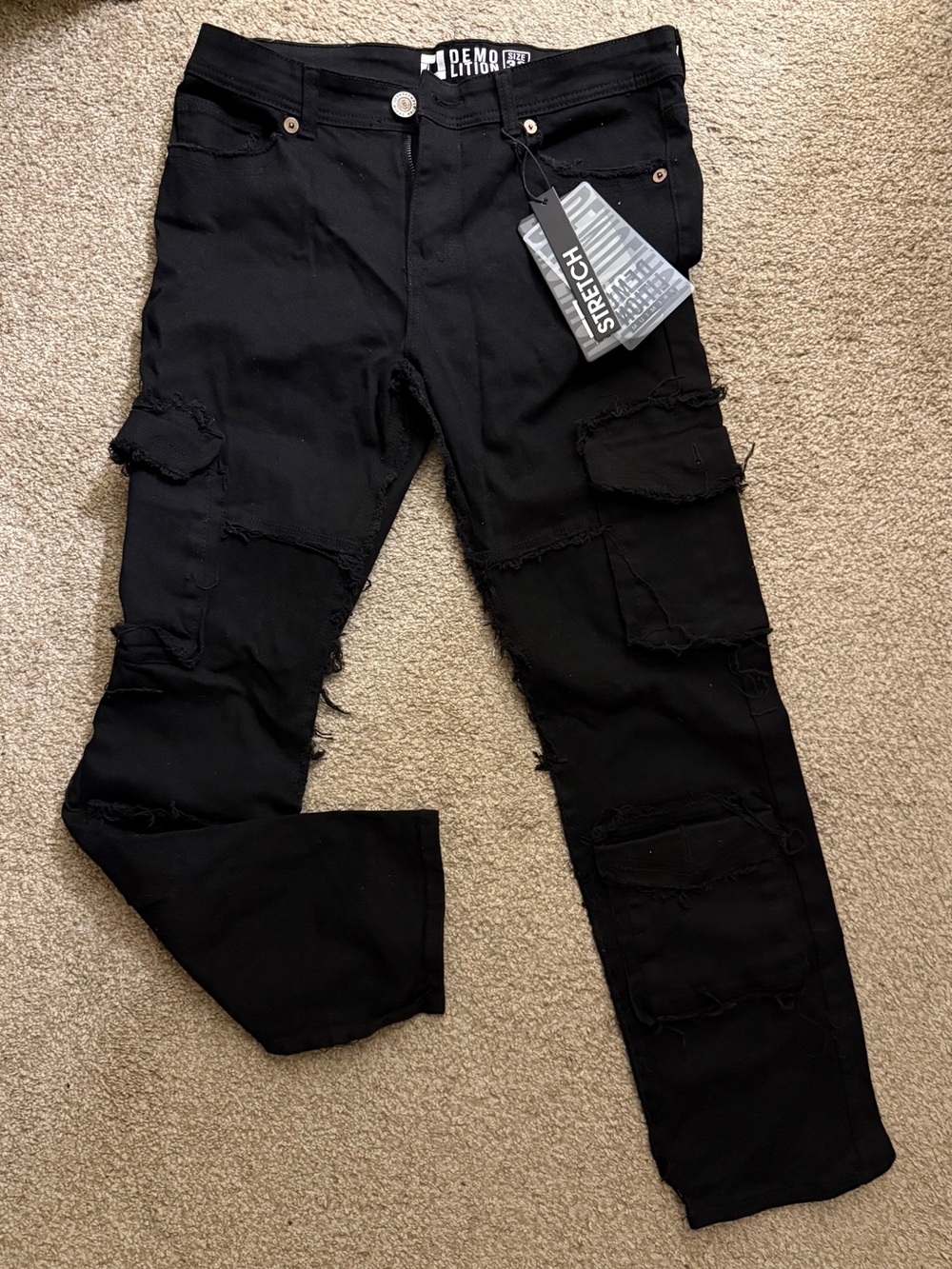 Men’s Distressed Black Jeans size 32/30